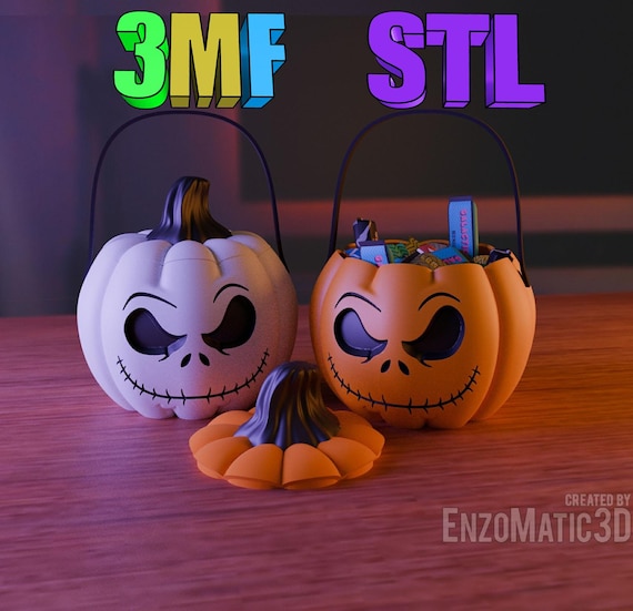 Pumpkin Jack - Candy Bucket Trick or Treat, Halloween, Spooky