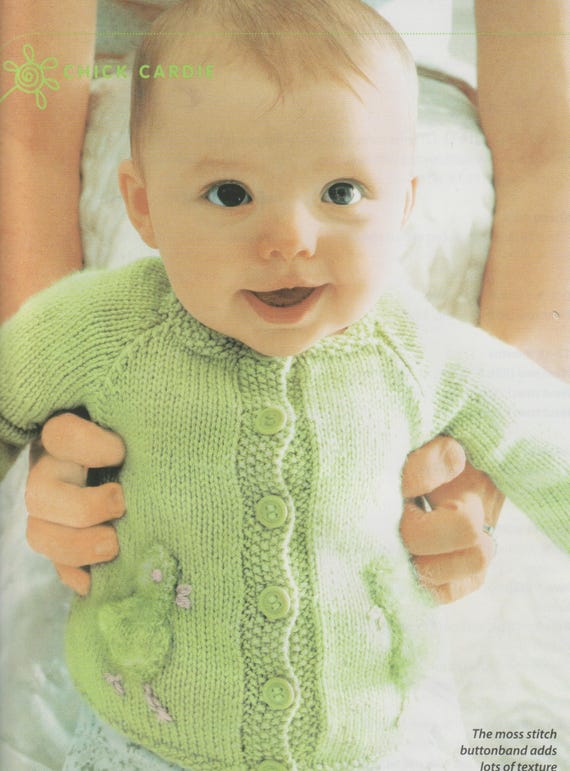 Chick and Bunny Cardigans with Easter Knitting Patterns