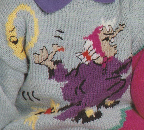 Moon, Witch, and Wizard Jumpers Knitting Patterns