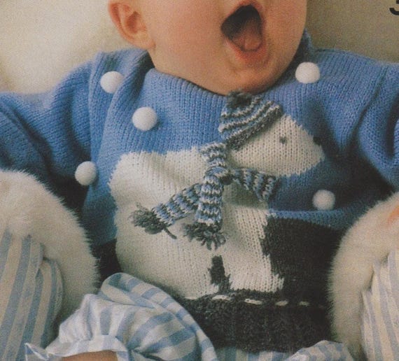Polar Bear and Ski Sweater Knitting Patterns