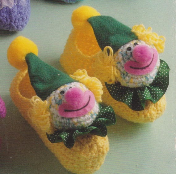 Various Crochet Silly Slippers
