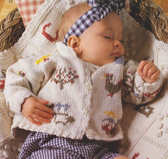 Baby Cardigan, Blanket and Animal Jumpers Knitting Patterns
