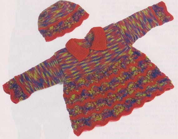 Crossover Jacket, Baby Frock and Hat Pattern