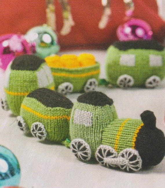 Train Toy and Kite Jumper Knitting Patterns