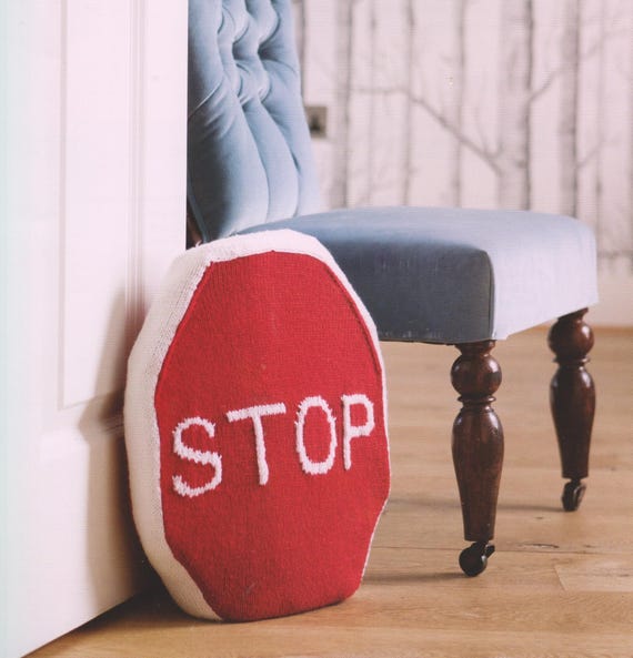 Stop Sign Doorstop, Love Letters, Alphabet Cushions, and Bookends