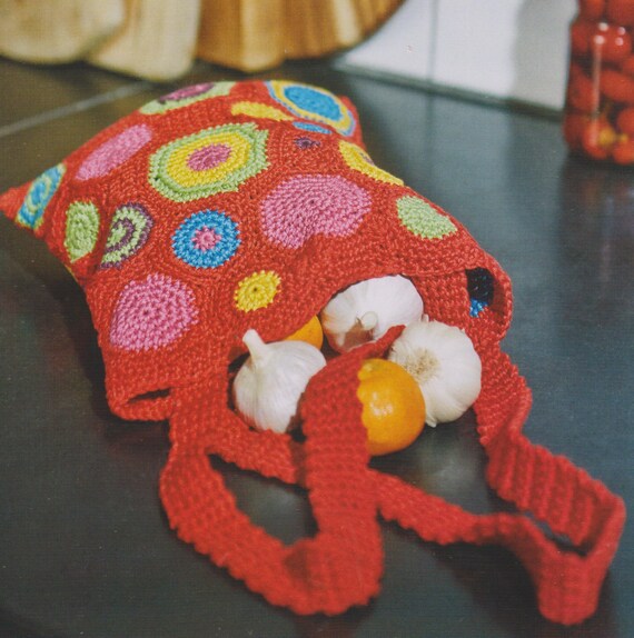 Red Shopping Bag and Spiral Crochet Bag Patterns