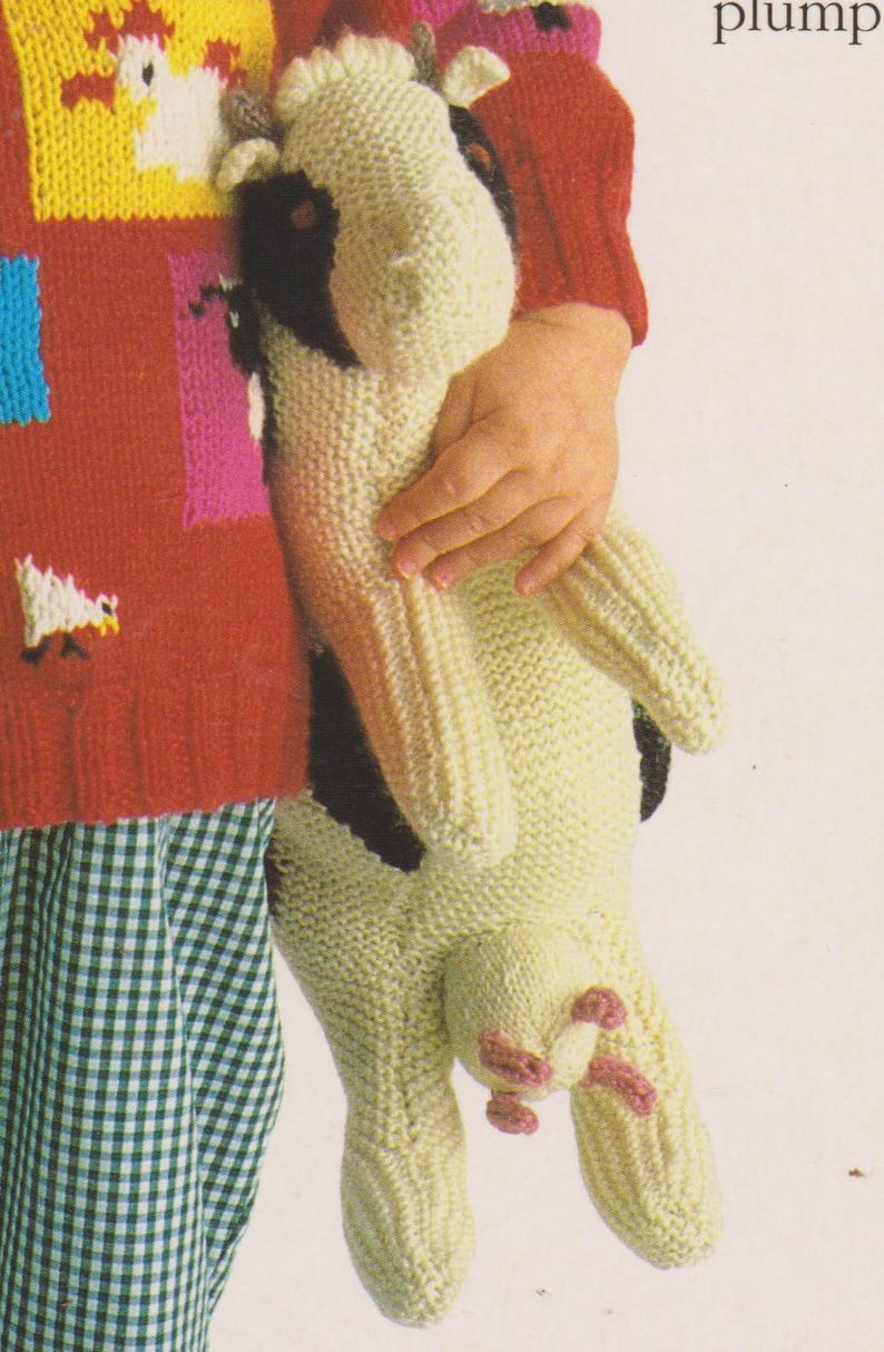 Farmyard Animal Toys and Slippers Knitting Patterns - Etsy