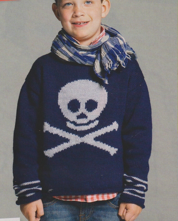 Pirate Sweater and Tiger Face Sweater Knitting Pattern