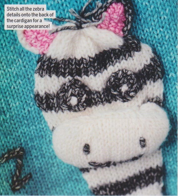Zebra Cardigan Knitting Pattern
