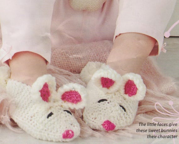Bunny Slippers and Two Baby Outfit Patterns