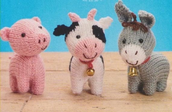 Three Little Knitted Animals Pattern