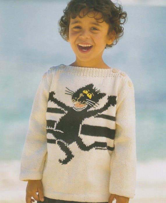 Percival the Cat Jumper Knitting Pattern