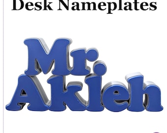 Custom 3D Printed Desk Nameplate: Personalized Office Decor