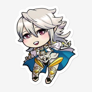 Male Corrin Fire Emblem Hoshido Noble chibi vinyl sticker