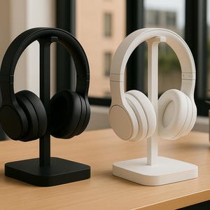 Supporto per cuffie minimalista – Resina stampata in 3D