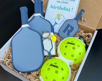 Pickleball Birthday Gift Box - Pickleball Present - Pickleball Accessories - Housewarming Gifts - Pickleball Tournament Prize or Trophy