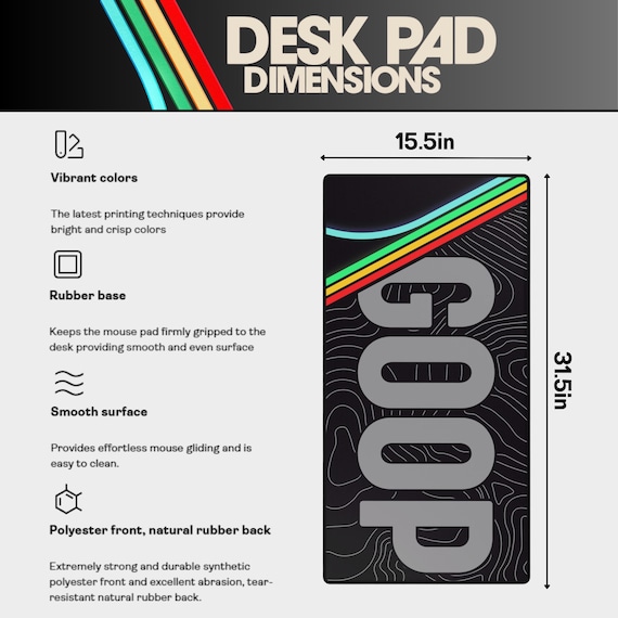 ARC Raiders Goop Desk Mat - the Burnt Peanut - Large Mouse Pad