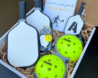 Pickleball New Year's Gift Box - Pickleball Present - Pickleball Accessories - Housewarming Gifts - Pickleball Tournament Prize or Trophy