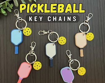 Pickleball Keychain - Mini Paddle Keychain - Pickleball Bag Tag