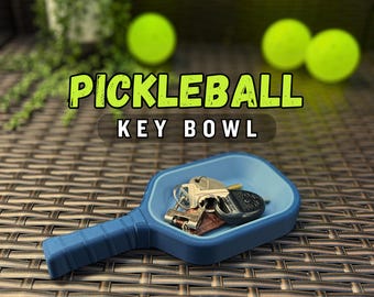 Pickleball Key Bowl - Pickleball Gift - Desk Organizer - Jewelry Dish - Housewarming Gift - Pickleballer Accessory - Paddle Present