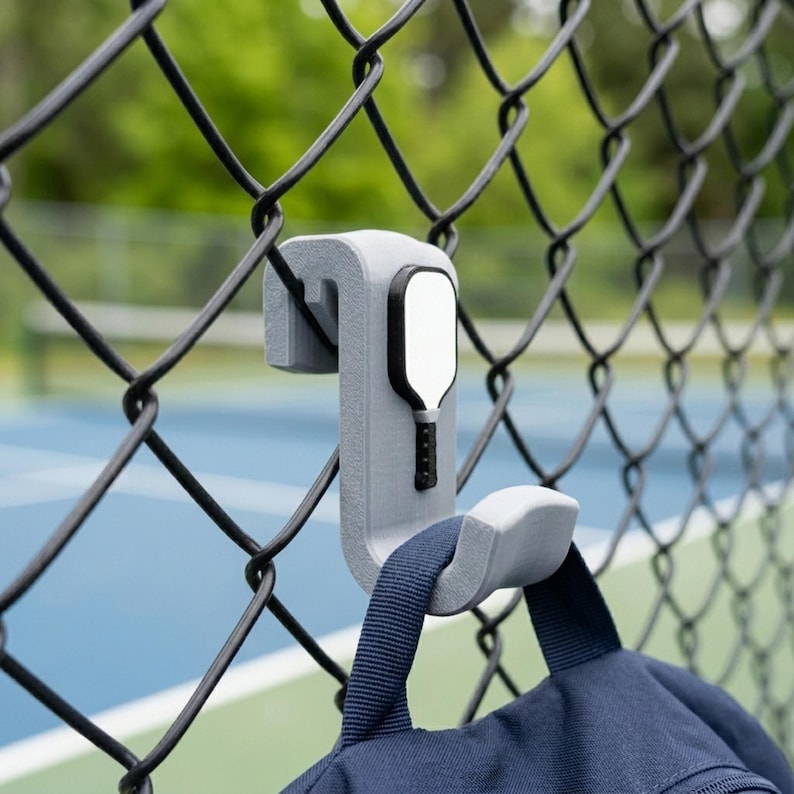 Pickleball Bag Hook - UV & Heat Resistant - Pickleball Gift - Pickleball Accessory - Pickleball Tournament Prize or Trophy - Mini Paddle image 4
