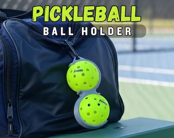 Pickleball Ball Holder - UV & Heat Resistant - Pickleball Gift - Ball Clip - Pickleball Accessory - Pickleball Tournament Prize or Trophy