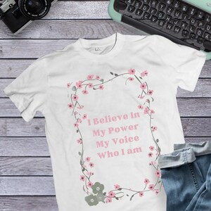 I Believe Affirmations Shirt, Mental Health Awareness Shirt, Positive Affirmations Tee, Self Love T-Shirt, Inspirational Shirt, Unisex Tee