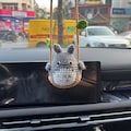 Handmade Crochet Totoro Car Charm, Funny Rearview Mirror Hanger, Unique gifts product logo
