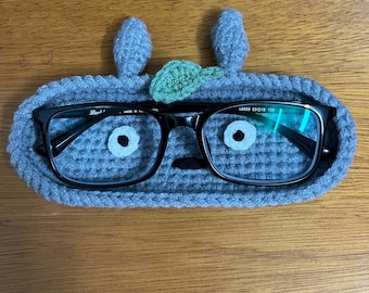 Crochet  Glasses Holder: Anime Desk Accessory