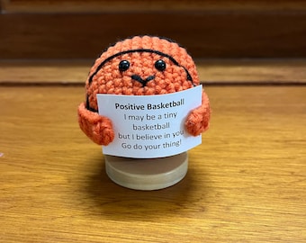 Emotional Support Softball Toy, Funny Positive Basketball, Positive Gift with Card, Cheer Up Gift For Basketball Team Player