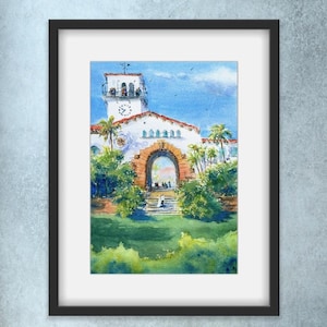 Santa Barbara California Courthouse Art Print