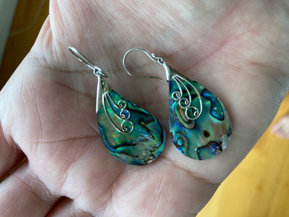 Orecchini a foglia Paisley, gioielli pendenti floreali in argento sterling 925 ossidato - Italia Orecchini a foglia Paisley, gioielli pendenti floreali in argento sterling 925 ossidato - Italia