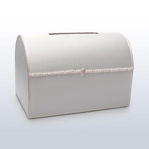Caja para tarjetas de boda Boda perla, Caja para bodas Boda blanca, Personalizada, Hucha Boda perla blanca, Regalo para las parejas, Regalo de boda