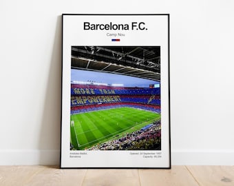 Fc バルセロナ - カンプ ノウ 4k ポスター - Etsy 日本