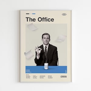 Poster di The Office: Michael Scott, stampa artistica minimalista della TV