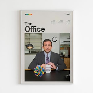 Poster di The Office: Michael Scott, stampa artistica minimalista della TV