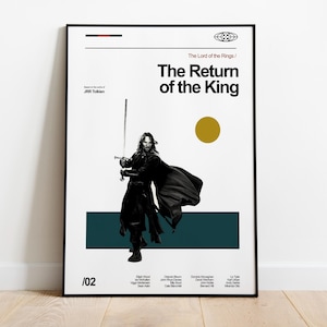 The Return of the King Poster: Middle Earth Wall Art
