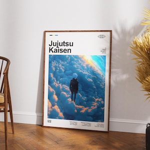 Jujutsu Kaisen Anime Poster: Minimalist Manga Art Print