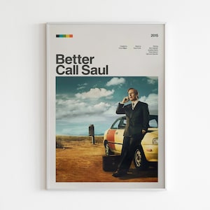 Better Call Saul, póster de Better Call Saul, póster de la serie de televisión, póster minimalista
