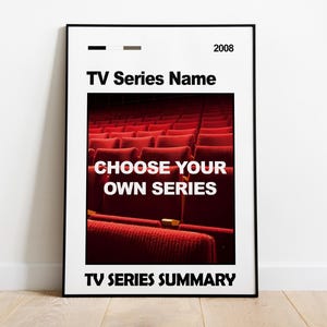 Benutzerdefinierte Tv-Serienposter, benutzerdefinierter Posterdruck, personalisiertes Tv-Serienposter, Anpassen des TV-Serienposters, personalisierter TV-Seriendruck