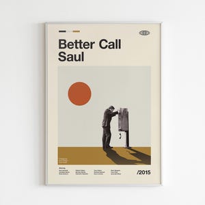 Better Call Saul, Better Call Saul Poster, Tv Series Poster, Minimalist Poster