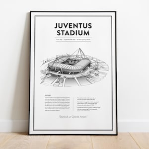 Juventus Stadium Poster, Juventus Stadium Print, Juventus Stadium Wall Art, Juventus Art Print