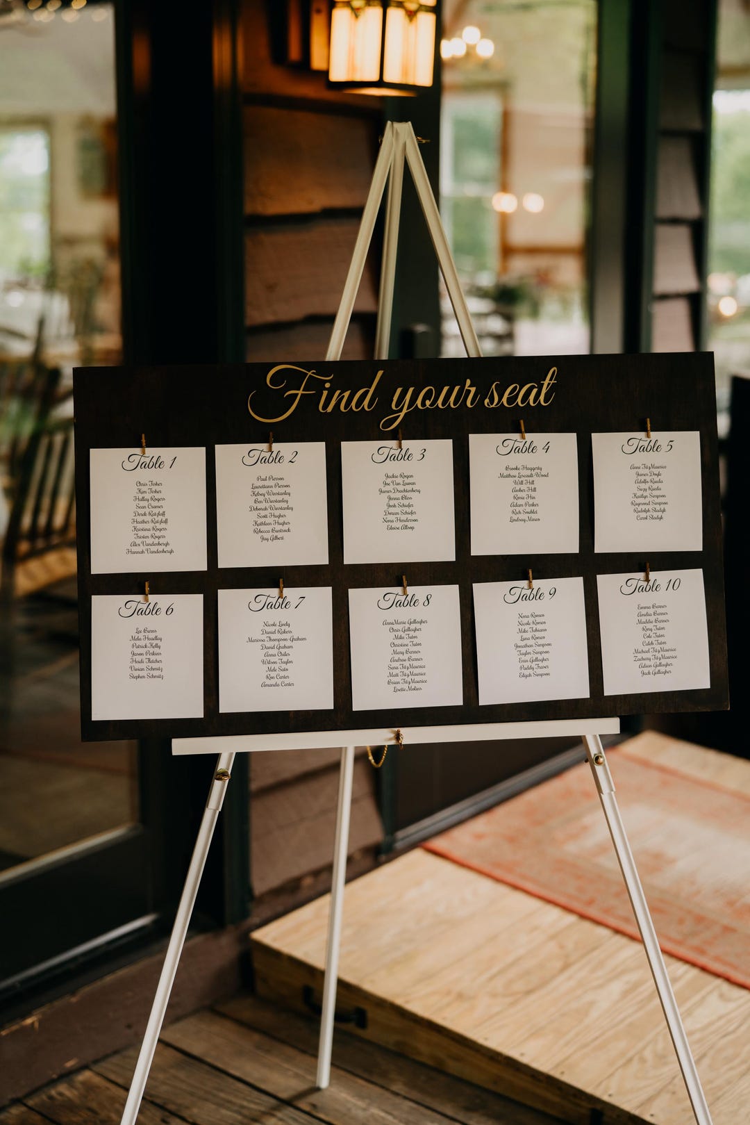 Wedding Seating Assignment Chart - Etsy