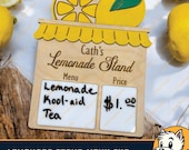 Dry-Erase Lemonade Stand Menu SVG | Laser Cut File | Editable Menu Board Cut File | DIY Kids Lemonade Stand Sign | Multi-Layer | Menu Board