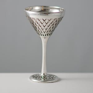 SPINNE CAST hand made 7 ounce sterling silver goblet