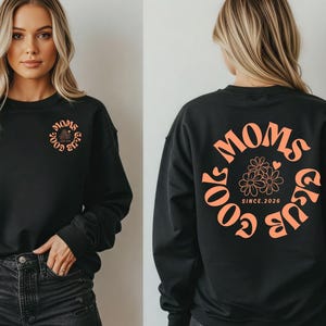 Felpa con cappuccio Cool Moms Club – Felpa oversize per mamma 2026 – Maglione personalizzato per mamma