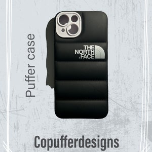North Face - Étui matelassé pour iPhone, manteau matelassé de marque 12/11/13/14/15/16pro max