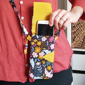 Mini bandolera porta móvil, funda monedero correa ajustable, funda móvil, bolso cartera móvil hombro, mini bolso ajustable personalizado