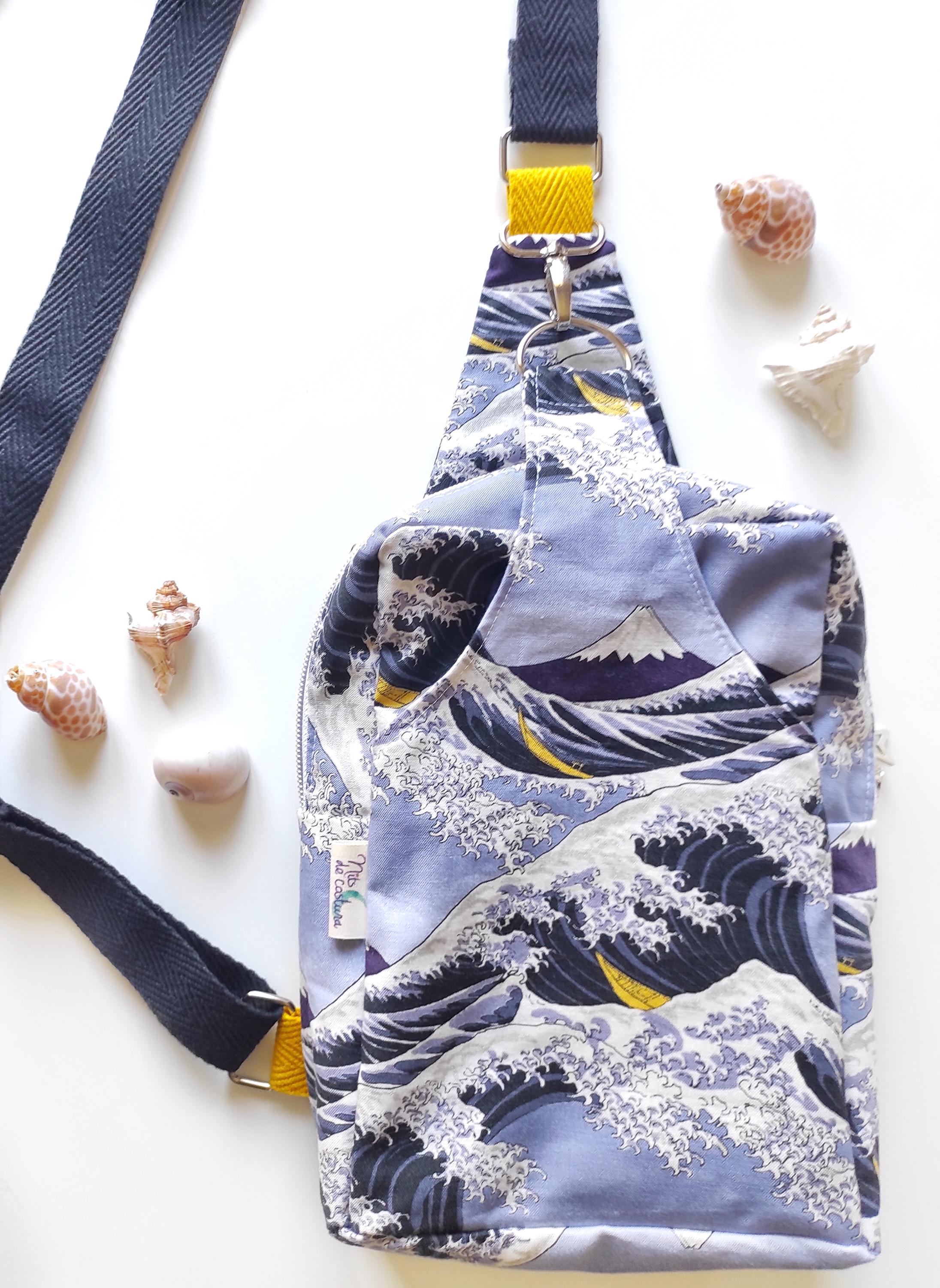 The Great Wave Crossbody Bag With Safety Carabiner Closure