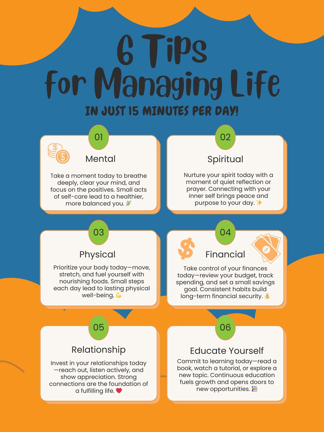 6 Tips to Managing Your Daily Life - Etsy